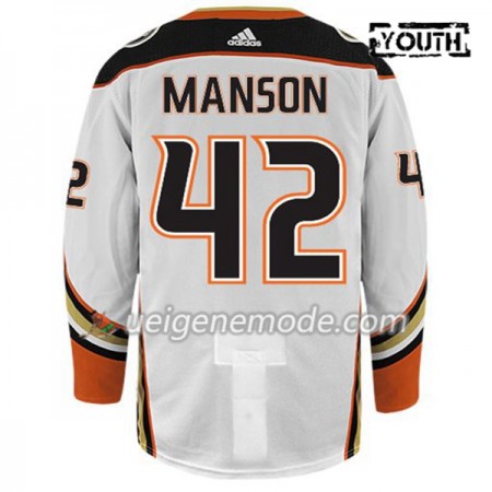 Kinder Eishockey Anaheim Ducks Trikot JOSH MANSON 42 Adidas Weiß Authentic